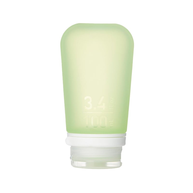 humangear GoToob+ (Large) | Refillable Silicone Travel Bottle | Locking Lid | Food-Safe Material | Green, Large (3.4 fl.oz.; 100ml) - Image 1